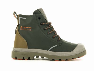 Botas Palladium PAMPA LITE+ RECYCLE WP+ Hombre Verde Oliva | Costa Rica-48365